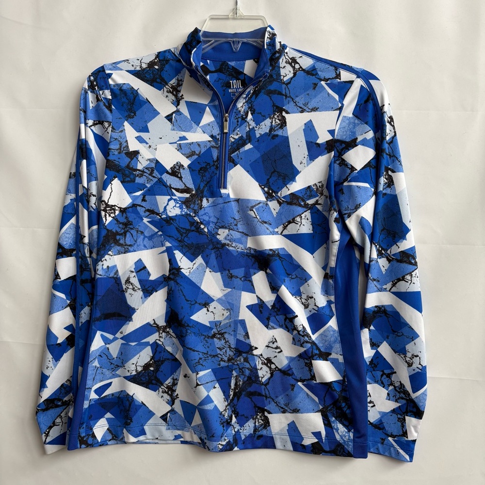 Tail White Label Blue and White Pullover. Size M. INV25/244